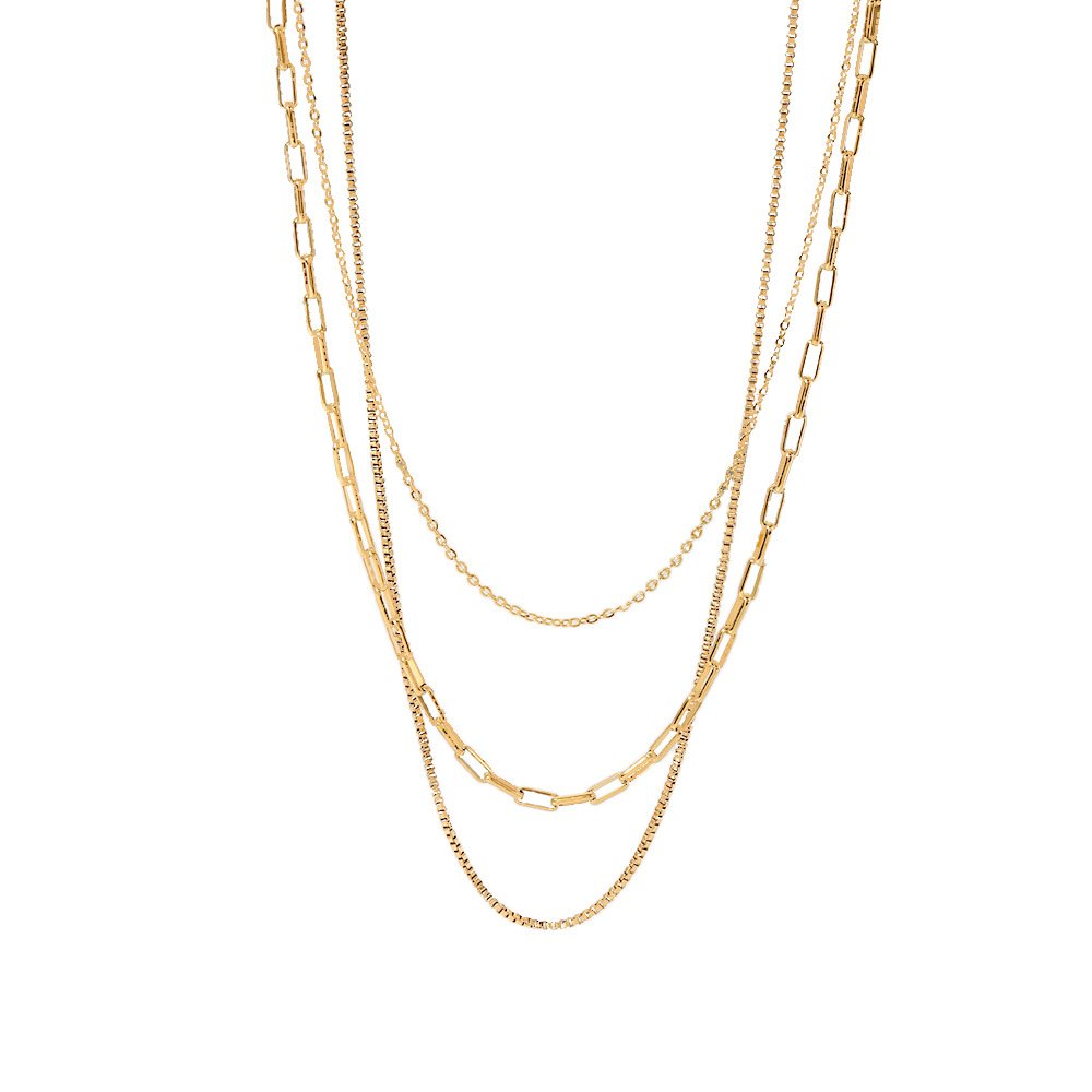 Gold Layered Chain Necklace