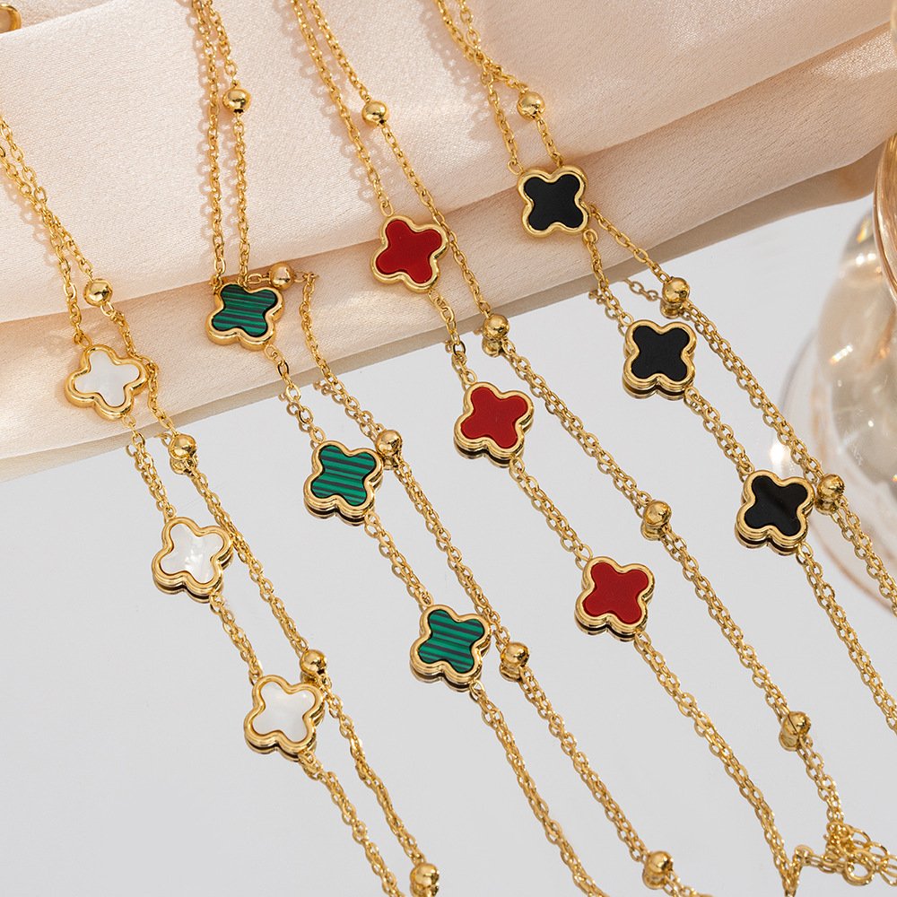 Black Clover Double Layer Gold Bracelet