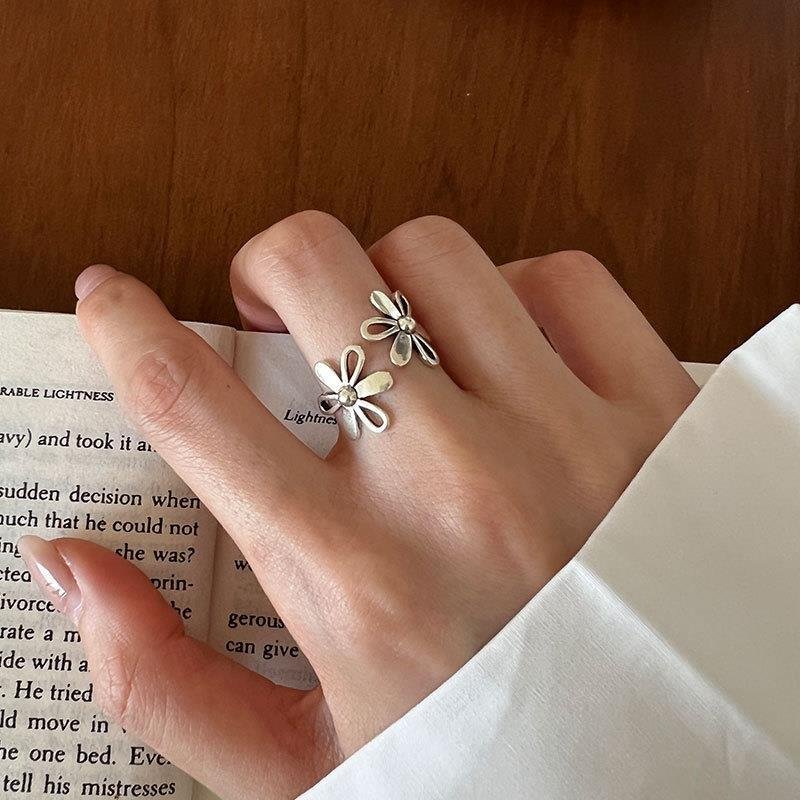 S925 Silver Flower Ring