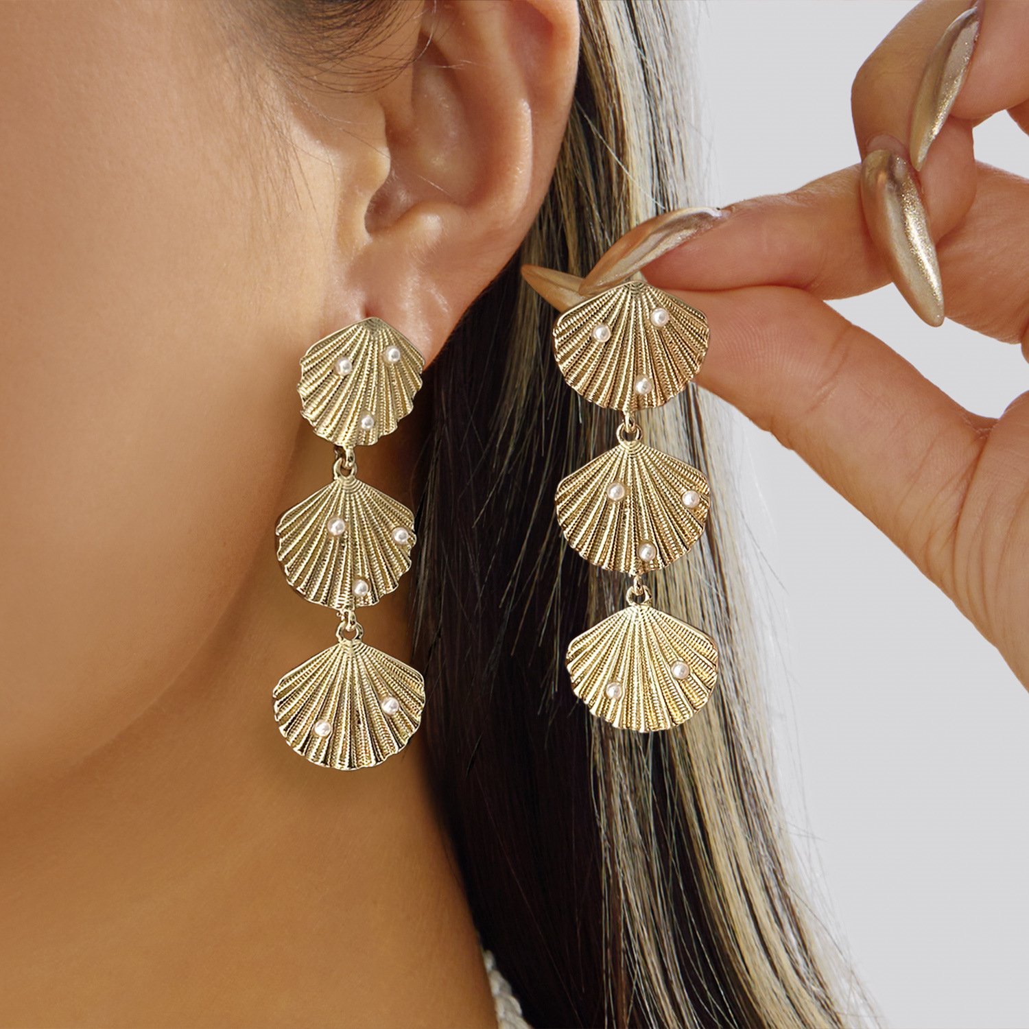 18K gold plated earrings