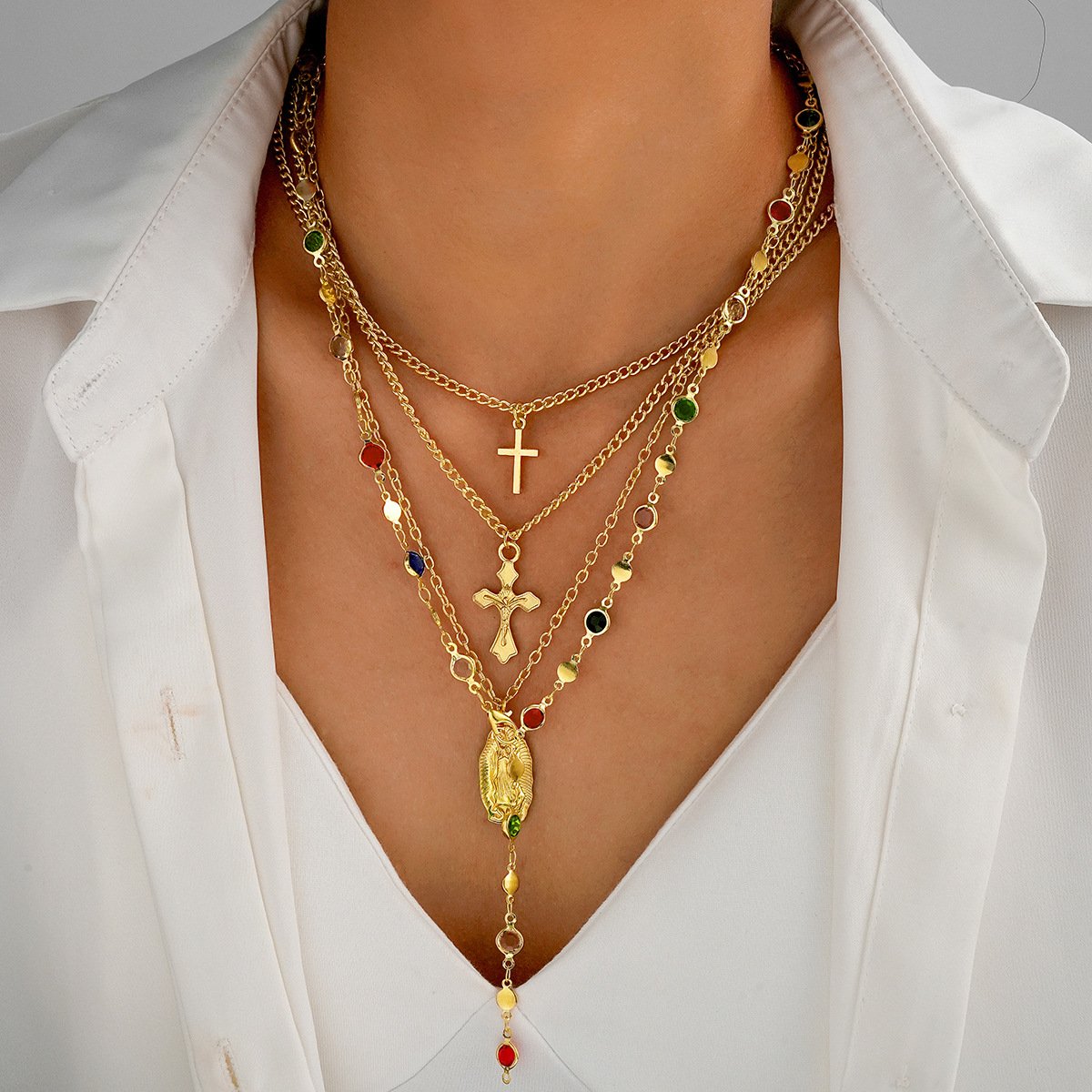 Gold Layered Four Leaf Clover Necklace