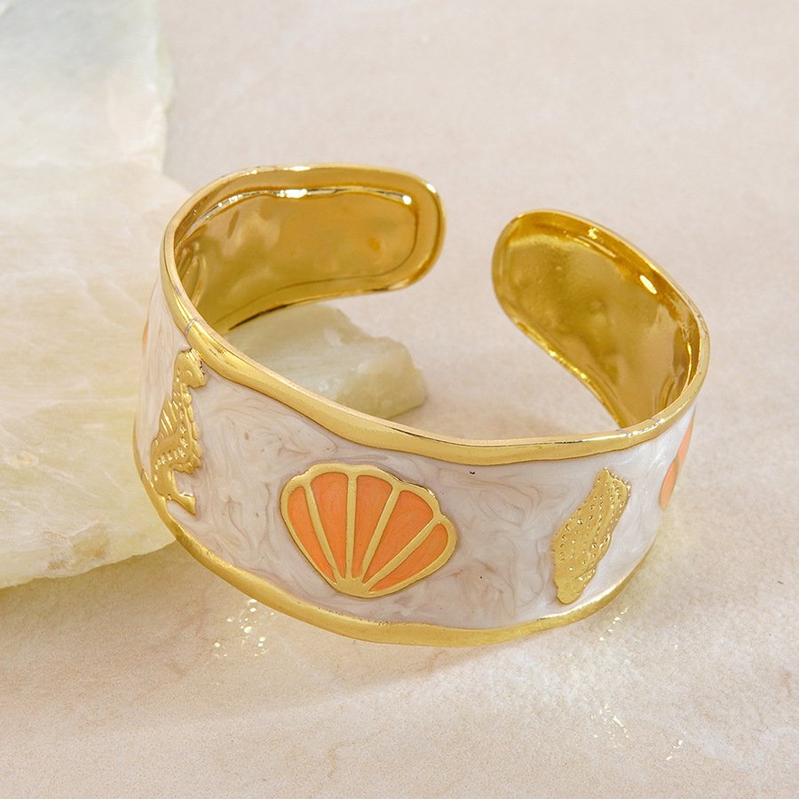 Adjustable Wide Nautical Open Bangle