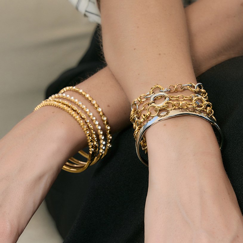 Gold Plated Stainless Steel Bracelet