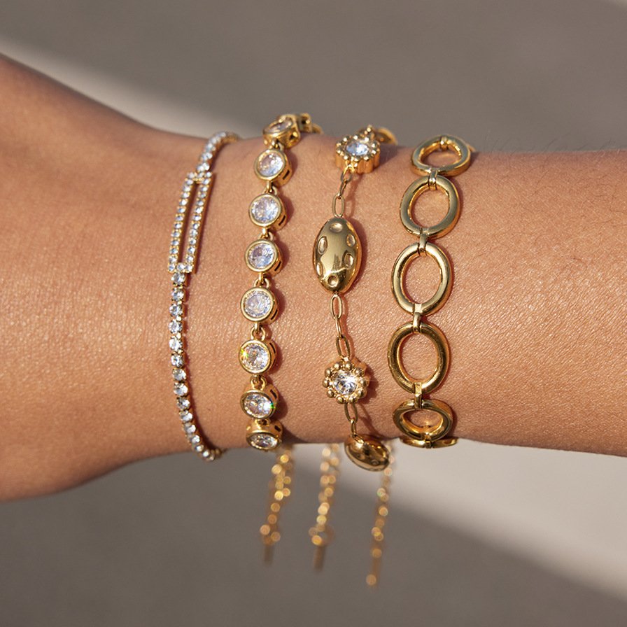 Gold Crystal Bracelet